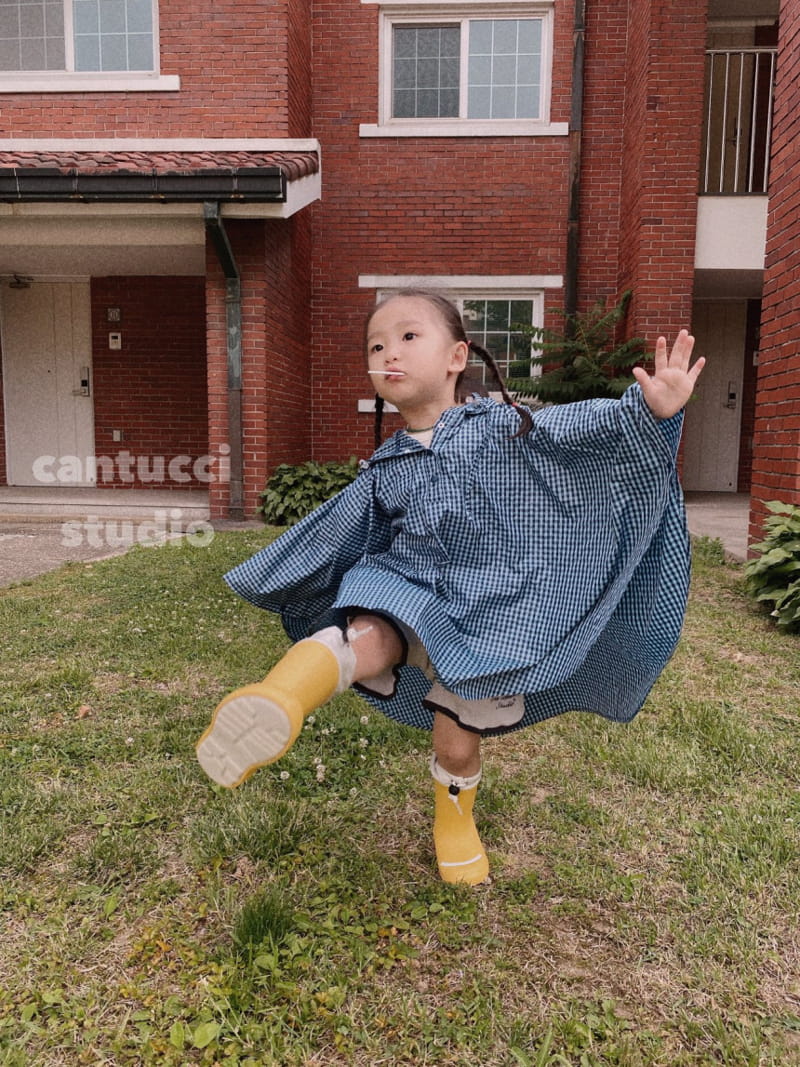 Cantucci Studio - Korean Children Fashion - #childofig - Check Rain Coat - 5