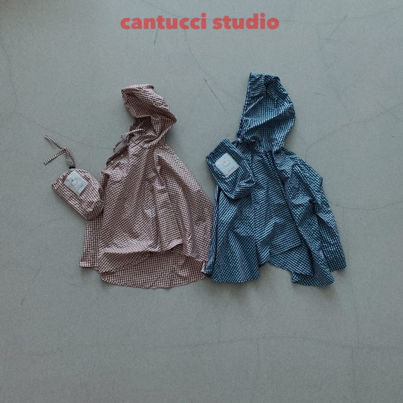 Cantucci Studio - Korean Children Fashion - #minifashionista - Check Rain Coat - 2