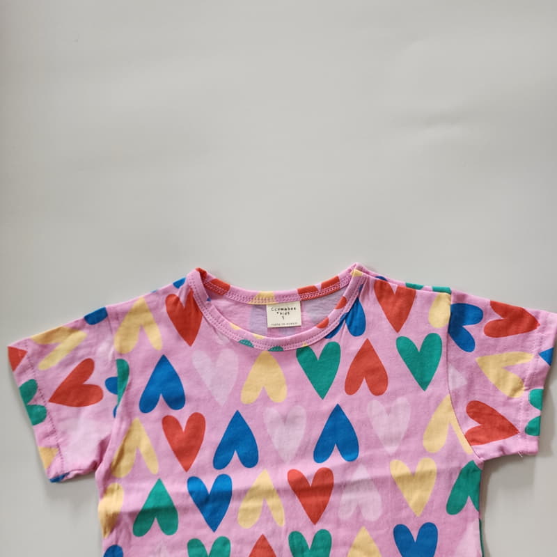 Ccomabee - Korean Children Fashion - #Kfashion4kids - Heart Tee - 3