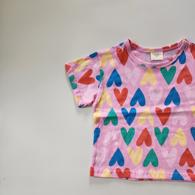 Ccomabee - Korean Children Fashion - #kidzfashiontrend - Heart Tee - 2