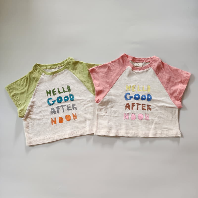 Ccomabee - Korean Children Fashion - #kidzfashiontrend - Hello Raglan Tee