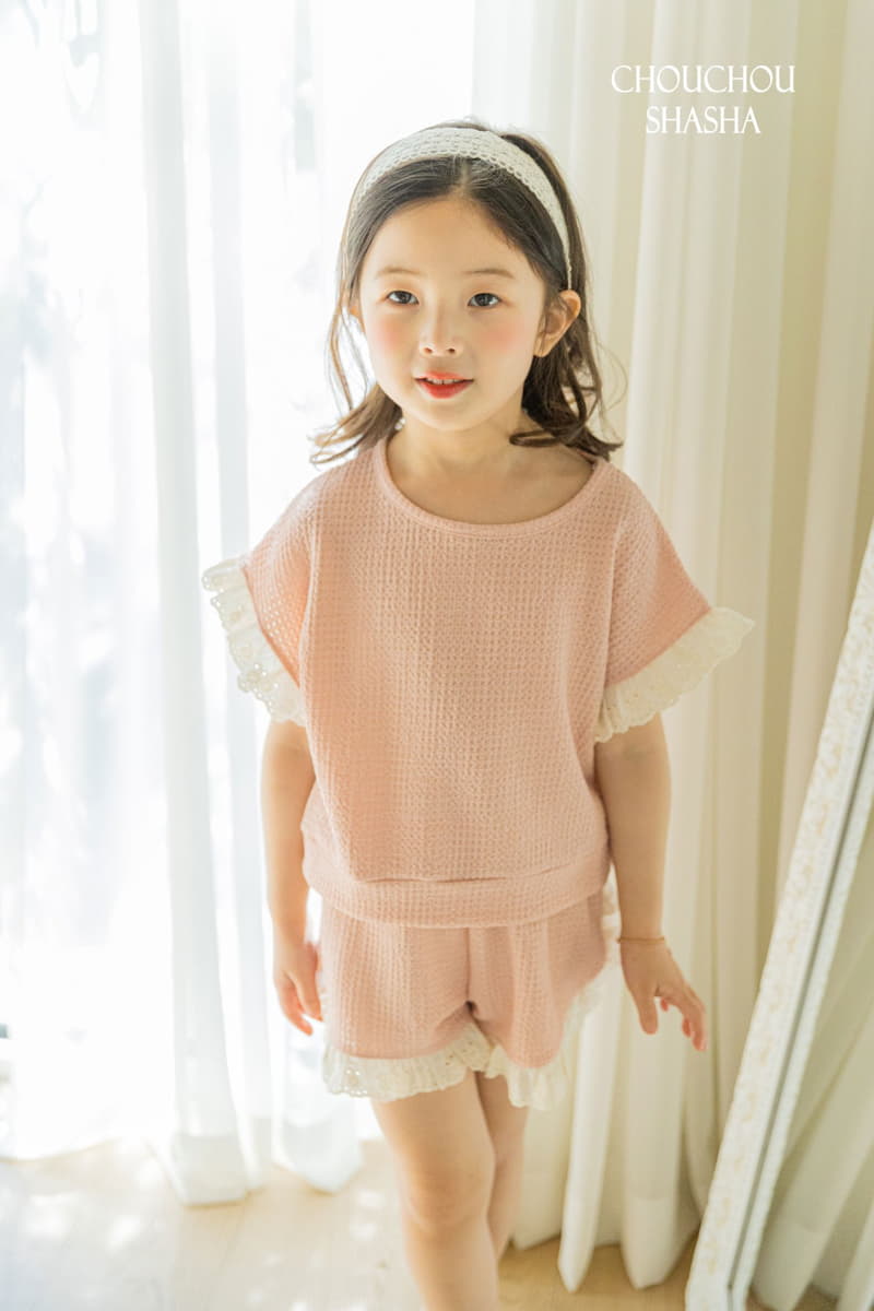 Chouchou Shasha - Korean Children Fashion - #prettylittlegirls - Laila Top Bottom Set - 2