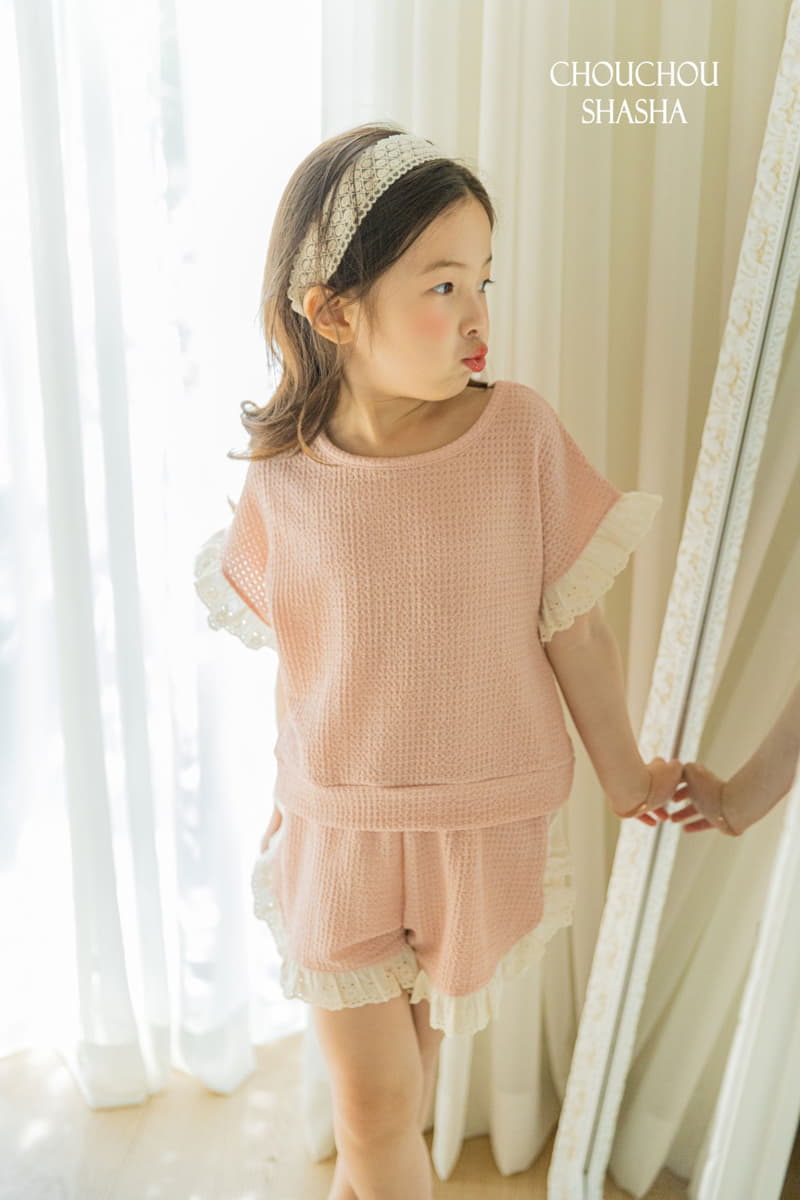 Chouchou Shasha - Korean Children Fashion - #todddlerfashion - Laila Top Bottom Set - 3