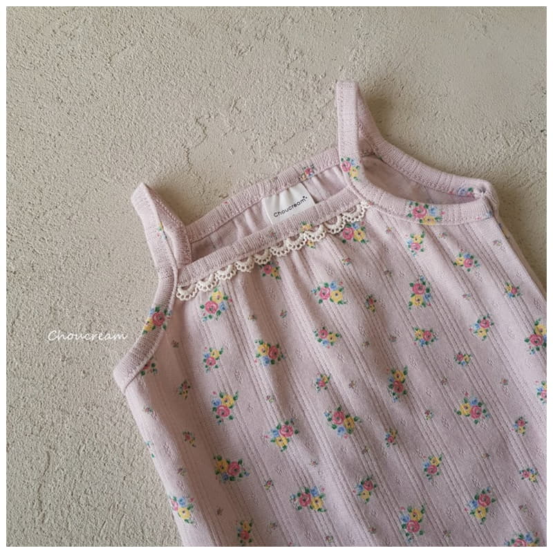 Choucream - Korean Baby Fashion - #babyoninstagram - Rose String Sleeveless Bodysuit - 3