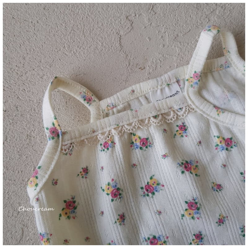 Choucream - Korean Baby Fashion - #babywear - Rose String Sleeveless Bodysuit - 7