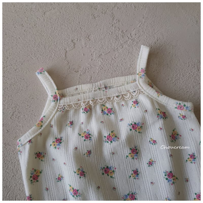 Choucream - Korean Baby Fashion - #onlinebabyshop - Rose String Sleeveless Bodysuit - 9