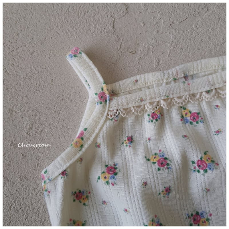 Choucream - Korean Baby Fashion - #smilingbaby - Rose String Sleeveless Bodysuit - 10