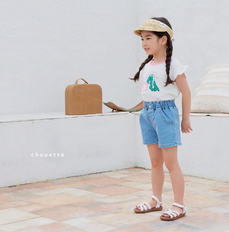 Chouette - Korean Children Fashion - #kidsshorts - Daisy Ruffle Tee - 2