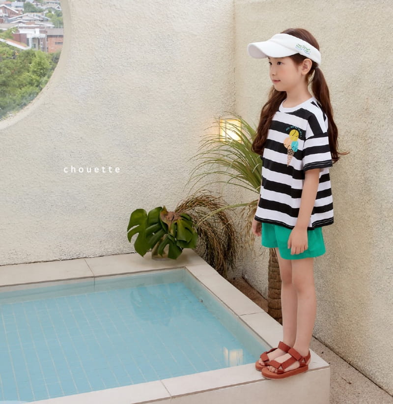 Chouette - Korean Children Fashion - #kidsshorts - Stripes Tee