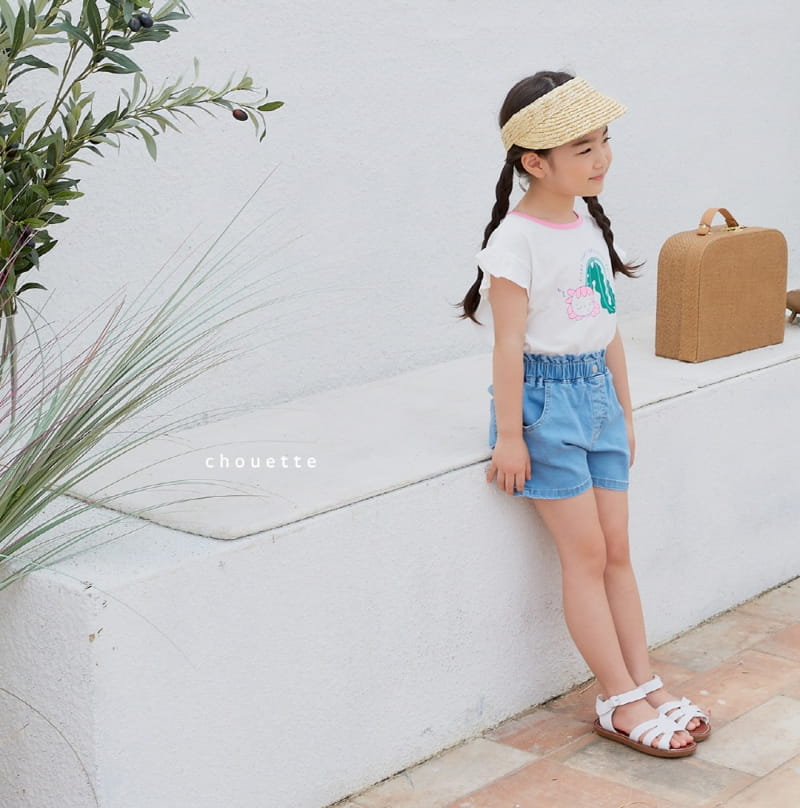 Chouette - Korean Children Fashion - #kidsstore - half Moon Denim Shorts - 9