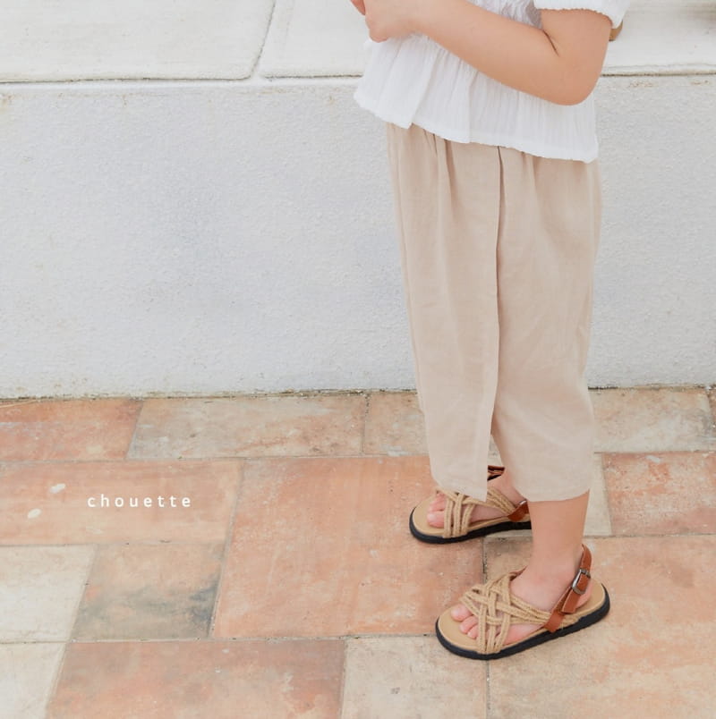 Chouette - Korean Children Fashion - #kidzfashiontrend - Linen Slit Pants - 9