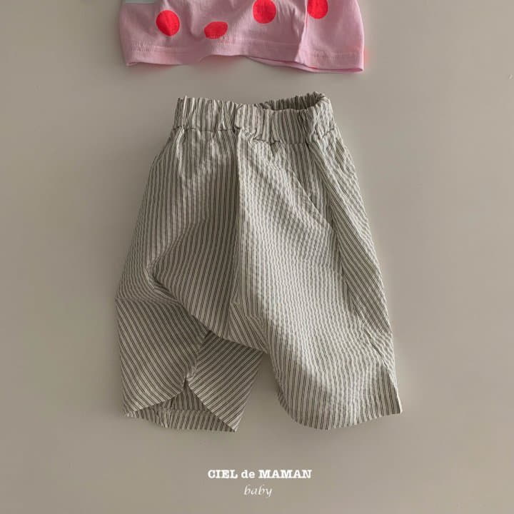 Ciel De Maman - Korean Baby Fashion - #babyoninstagram - Stripes Pants - 5