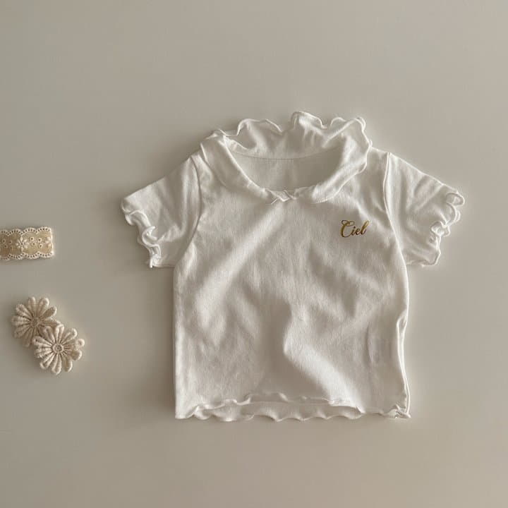 Ciel De Maman - Korean Children Fashion - #littlefashionista - Bebe Collar Tee - 6