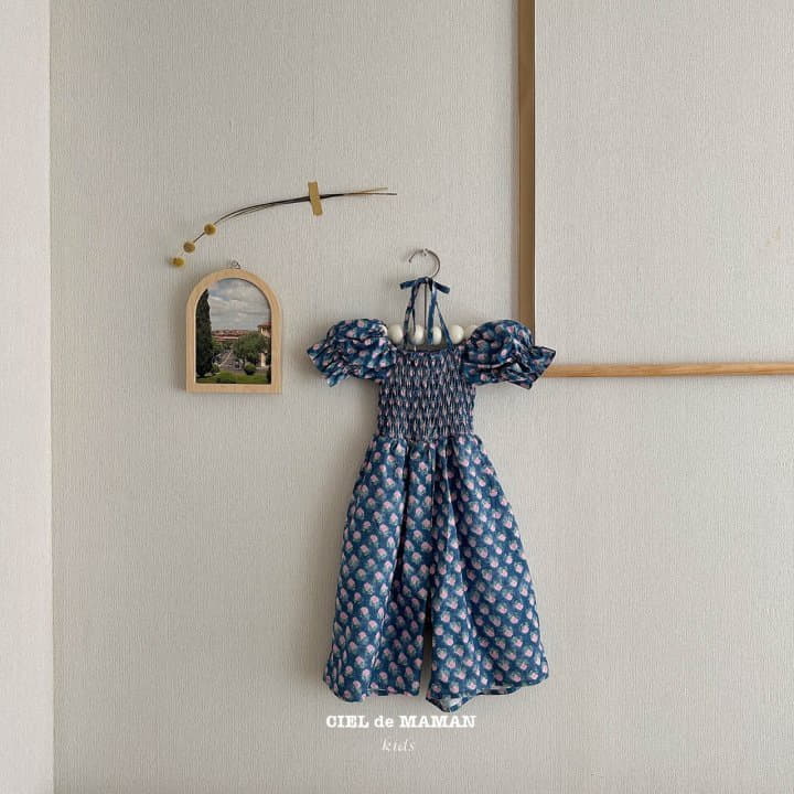 Ciel De Maman - Korean Women Fashion - #momslook - Smocked Jumpsuit Mom - 7