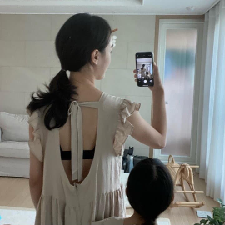 Ciel De Maman - Korean Women Fashion - #momslook - Frill Linen Jumpsuit Mom - 5