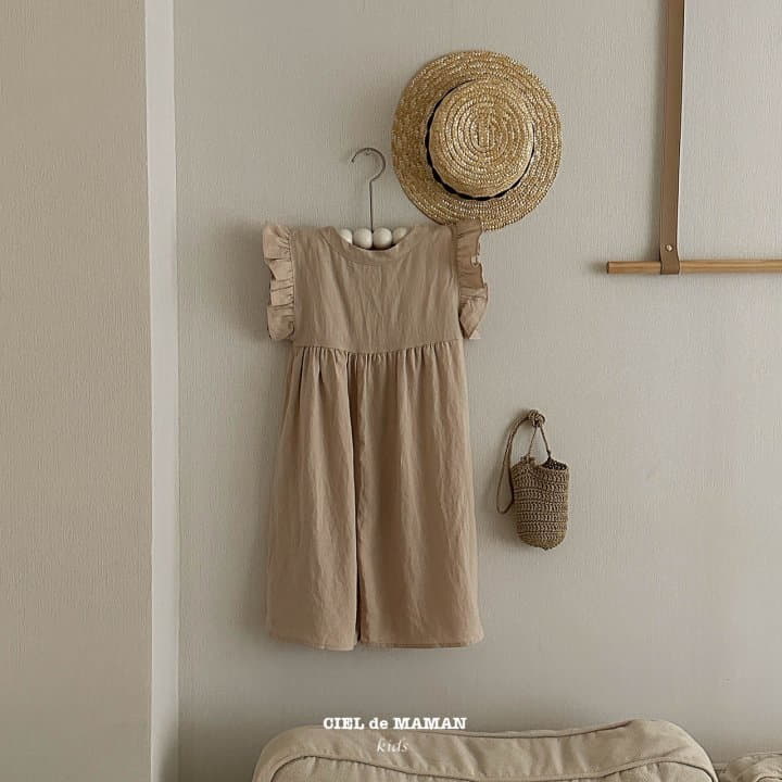 Ciel De Maman - Korean Women Fashion - #womensfashion - Frill Linen Jumpsuit Mom - 10