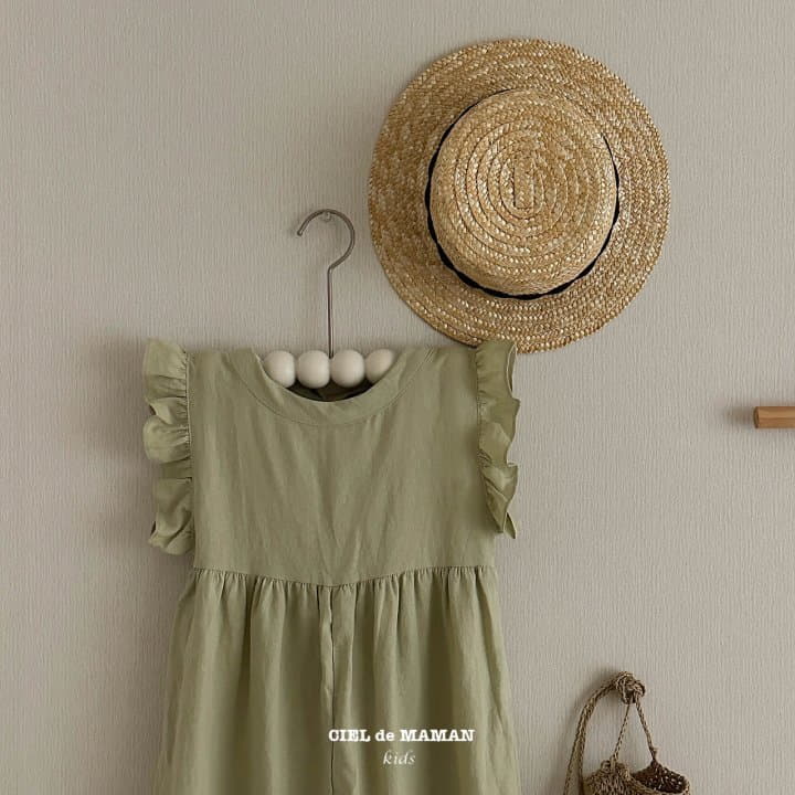 Ciel De Maman - Korean Women Fashion - #womensfashion - Frill Linen Jumpsuit Mom - 12