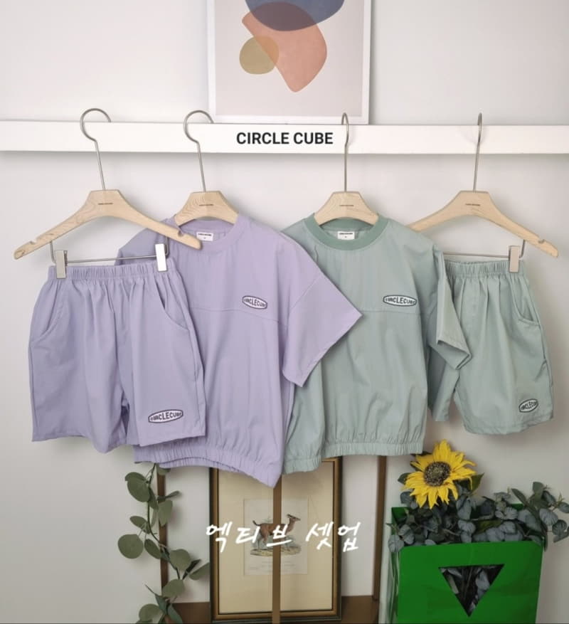 Circle Cube - Korean Children Fashion - #prettylittlegirls - Active Top Bottom Set - 2