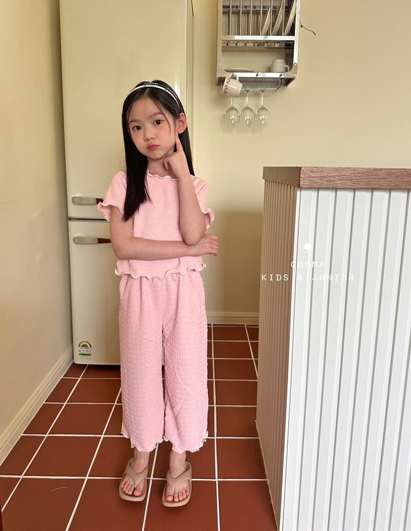 Comma - Korean Children Fashion - #childofig - Terry Top Bottom Set - 3