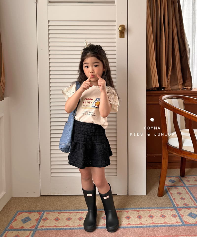 Comma - Korean Children Fashion - #kidsshorts - Butter Wing Tee - 9