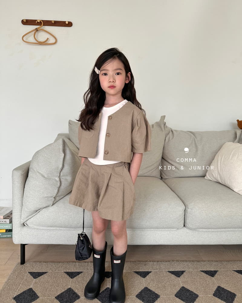 Comma - Korean Children Fashion - #minifashionista - Linen Mini Jacket - 11