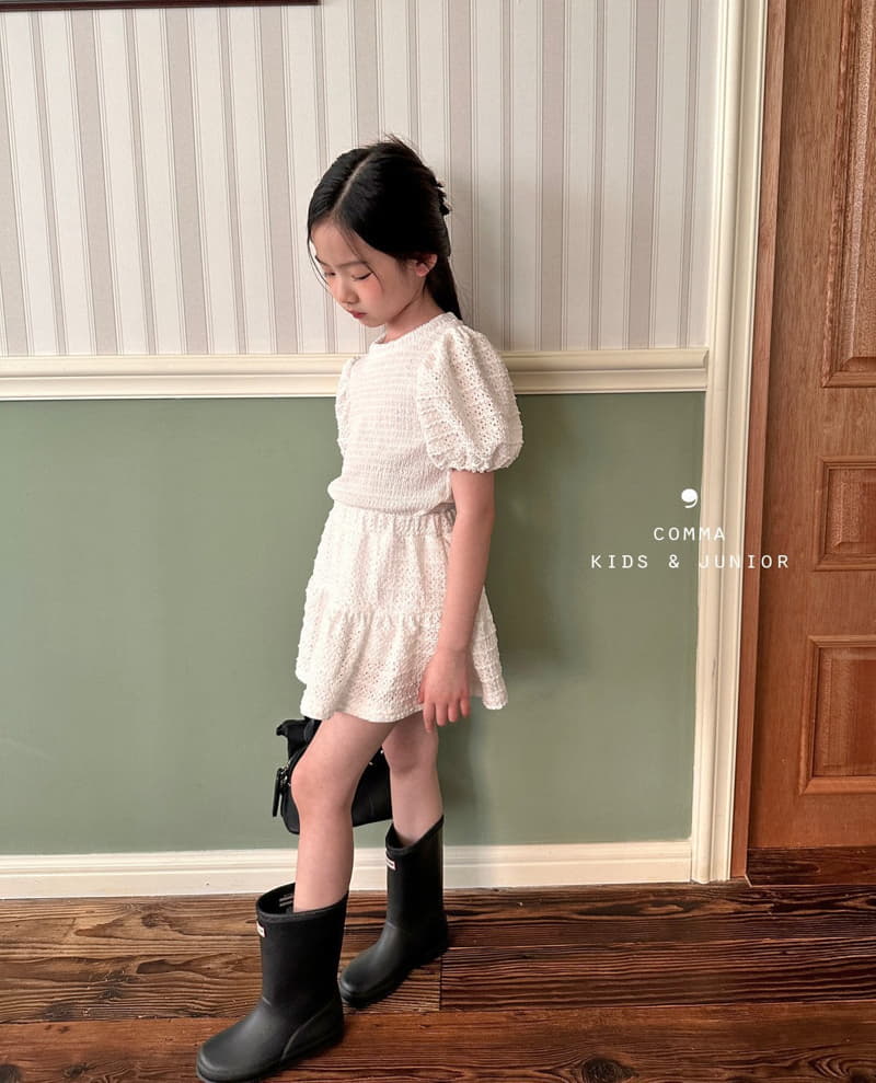 Comma - Korean Children Fashion - #minifashionista - Blan Top Bottom Set - 3