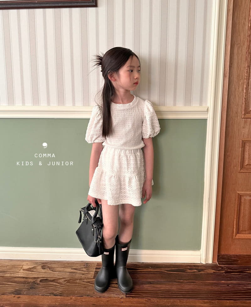 Comma - Korean Children Fashion - #minifashionista - Blan Top Bottom Set - 4