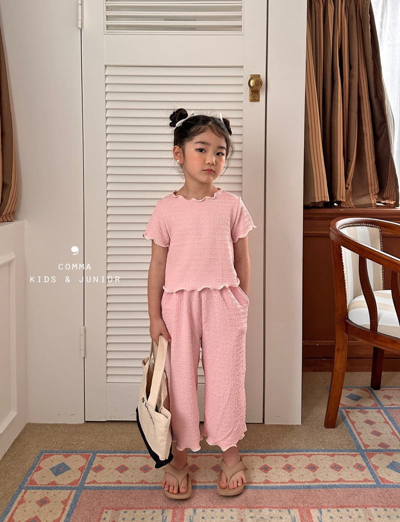 Comma - Korean Children Fashion - #prettylittlegirls - Terry Top Bottom Set