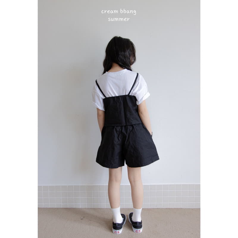 Cream Bbang - Korean Children Fashion - #childofig - Simple Busiter Top Bottom Set - 6