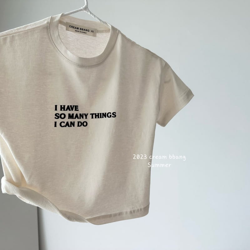 Cream Bbang - Korean Children Fashion - #childofig - I Can Do Tee - 9