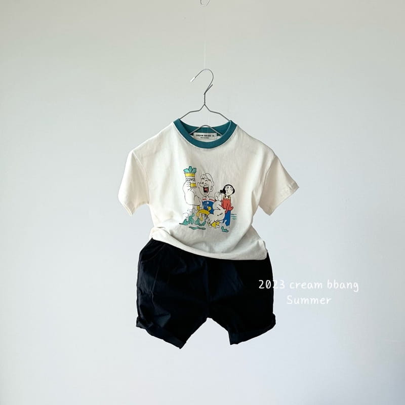 Cream Bbang - Korean Children Fashion - #childofig - Olive Tee - 8