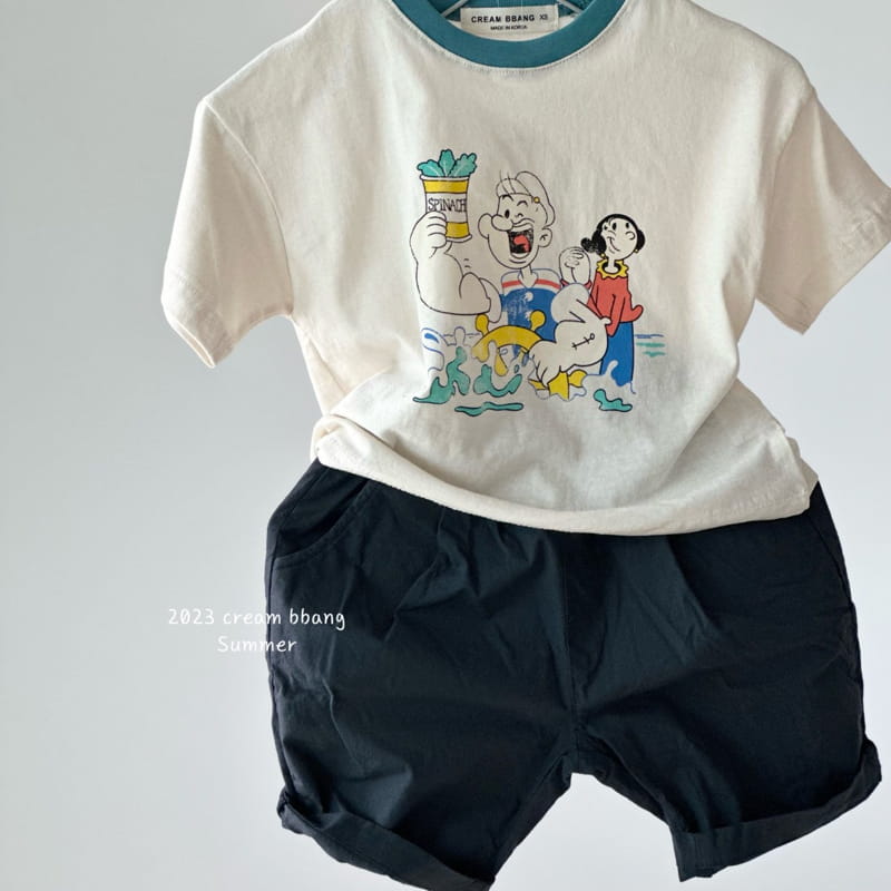 Cream Bbang - Korean Children Fashion - #childrensboutique - Olive Tee - 9