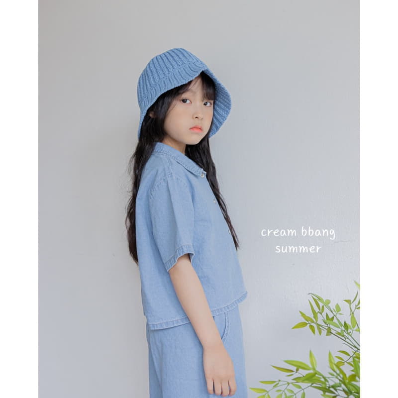 Cream Bbang - Korean Children Fashion - #childrensboutique - Ice Denim Shirt - 4