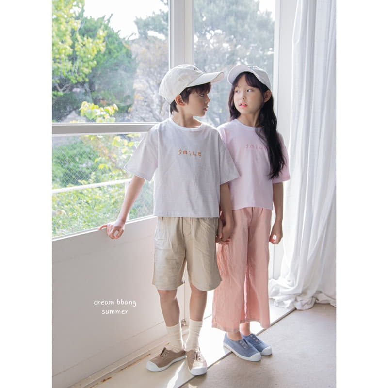 Cream Bbang - Korean Children Fashion - #discoveringself - Stripes Paint Tee