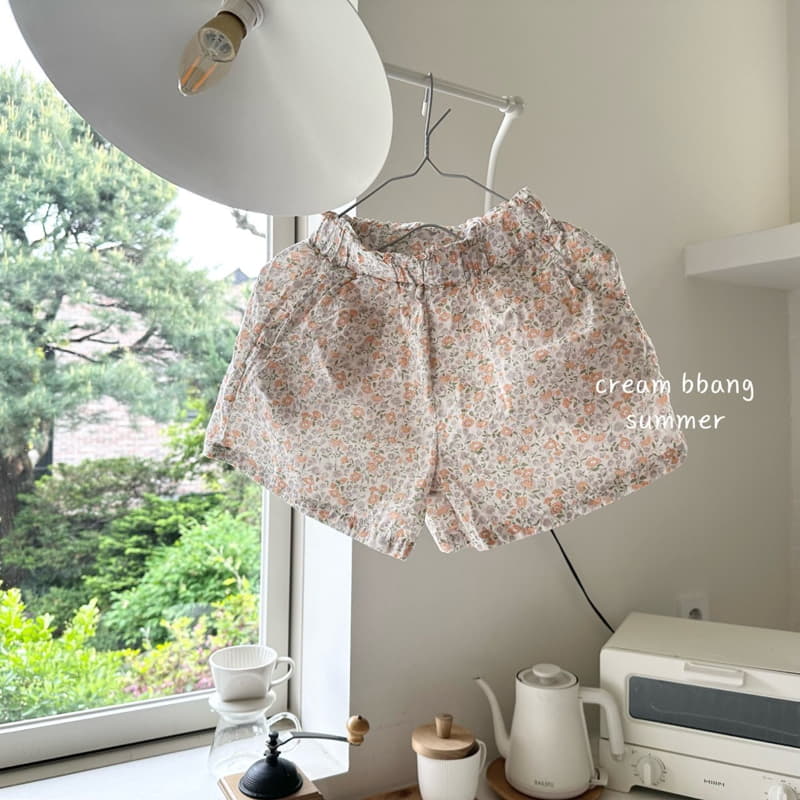 Cream Bbang - Korean Children Fashion - #fashionkids - Flower Bustier Top Bottom Set - 11