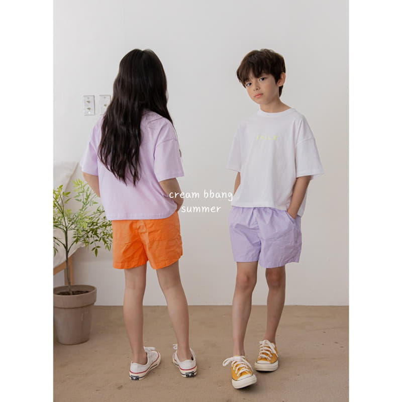 Cream Bbang - Korean Children Fashion - #fashionkids - Smile Paint Tee - 3