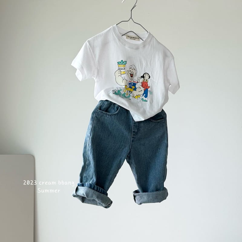 Cream Bbang - Korean Children Fashion - #fashionkids - Olive Tee - 12