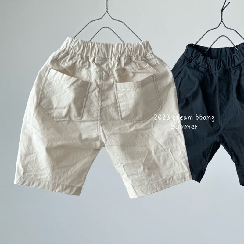 Cream Bbang - Korean Children Fashion - #littlefashionista - Linen Shorts - 3