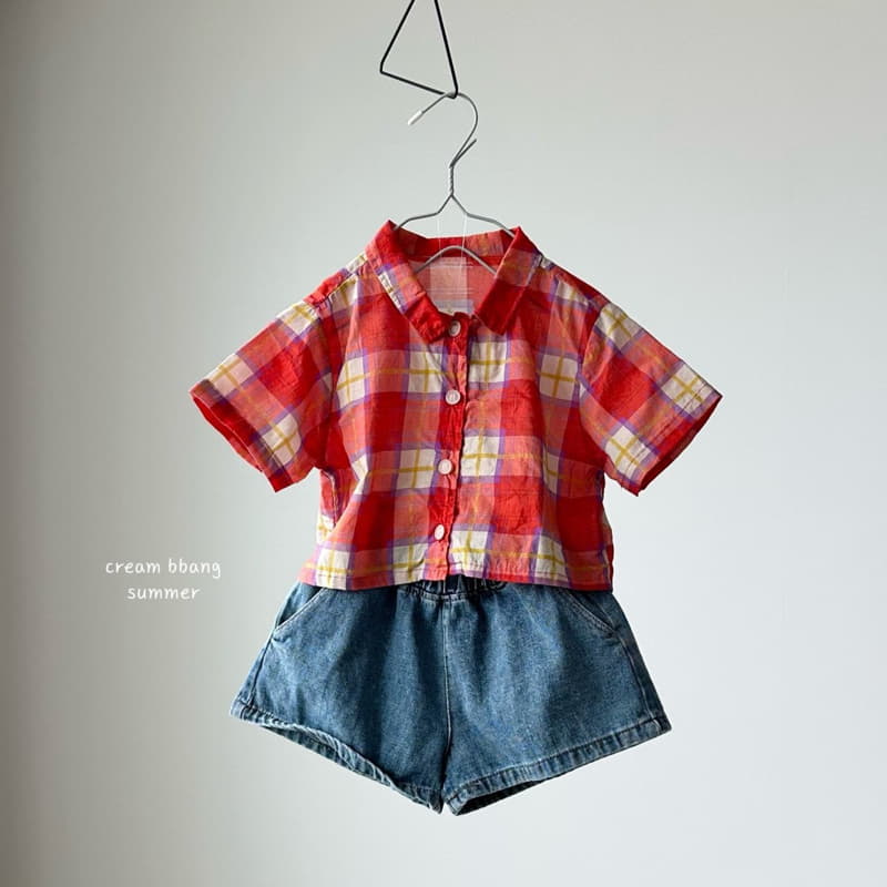 Cream Bbang - Korean Children Fashion - #magicofchildhood - Check Shirt - 10