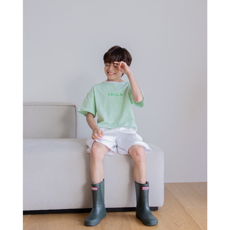 Cream Bbang - Korean Children Fashion - #magicofchildhood - Stripes Paint Tee - 8