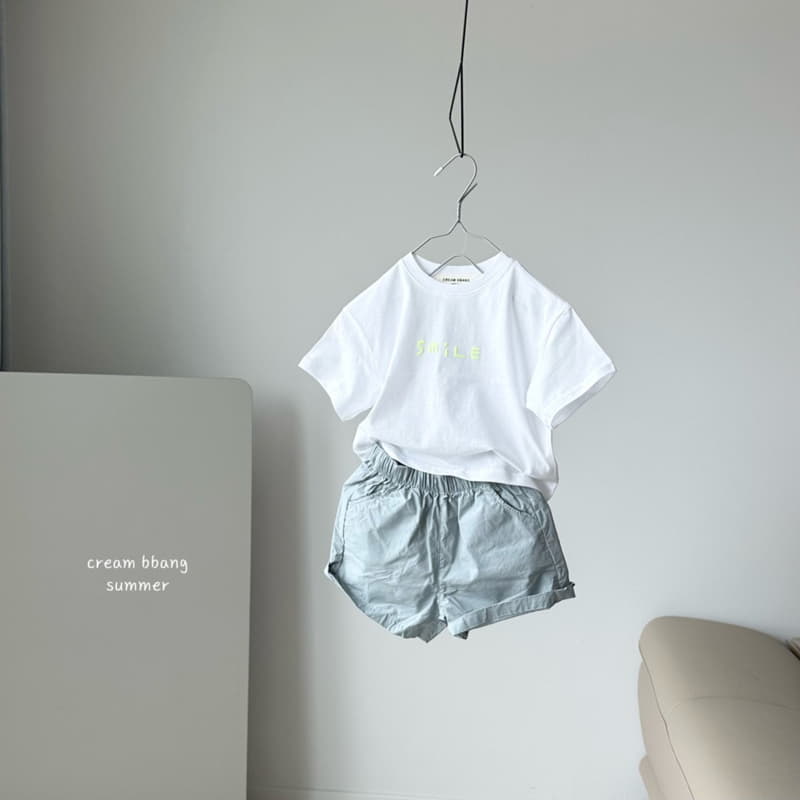 Cream Bbang - Korean Children Fashion - #todddlerfashion - Smile Paint Tee - 12