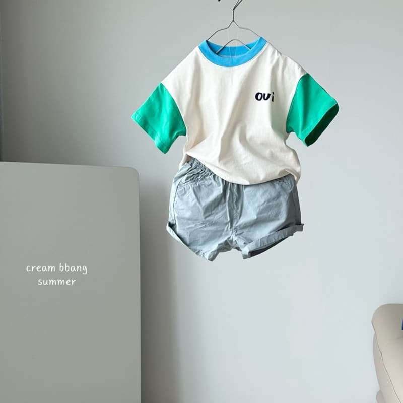 Cream Bbang - Korean Children Fashion - #toddlerclothing - Sleeves Color Tee - 9