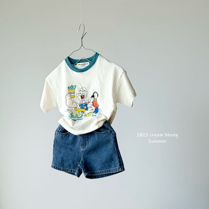 Cream Bbang - Korean Children Fashion - #toddlerclothing - Olive Tee - 6