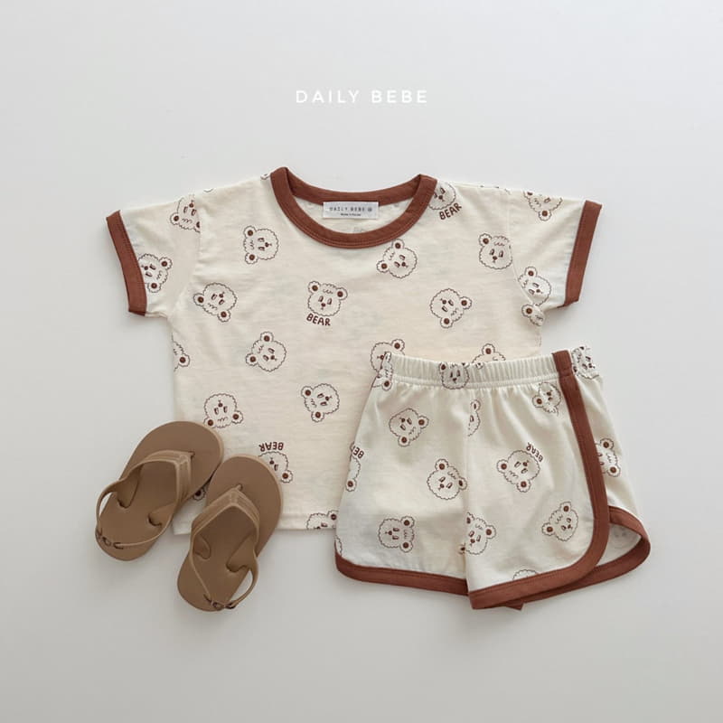 Daily Bebe - Korean Children Fashion - #stylishchildhood - Piping Color Top Bottom Set - 4