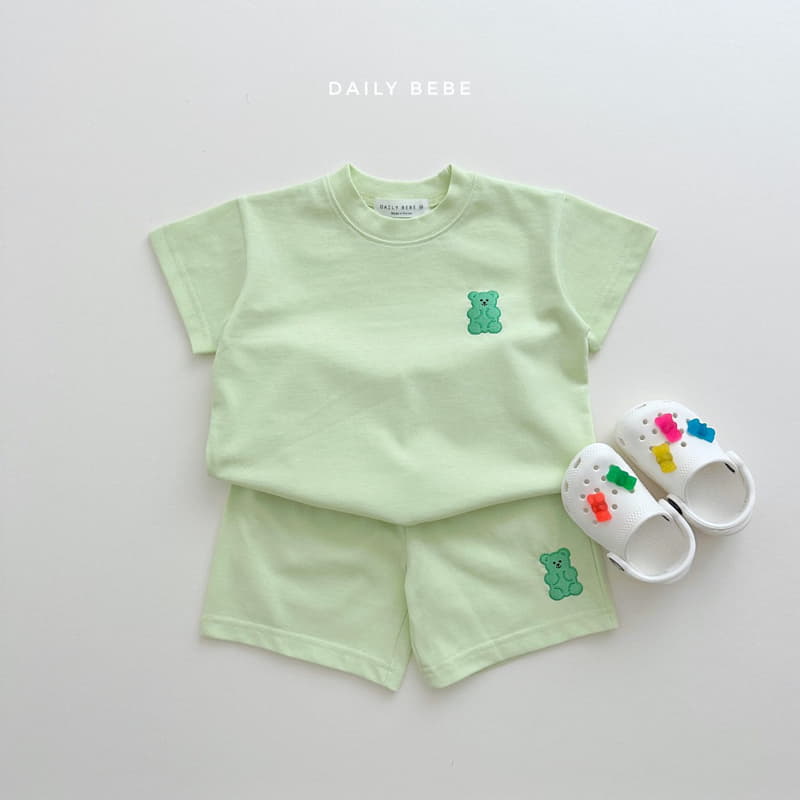 Daily Bebe - Korean Children Fashion - #discoveringself - Jelly Bear Top Bottom Set - 9