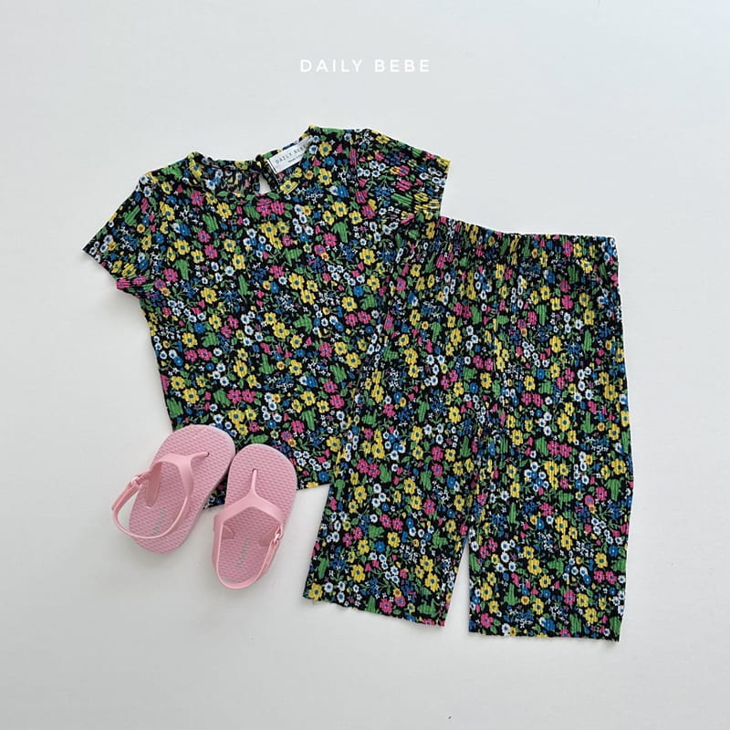 Daily Bebe - Korean Children Fashion - #stylishchildhood - Grand Mother Pleats Top Bottom Set - 6