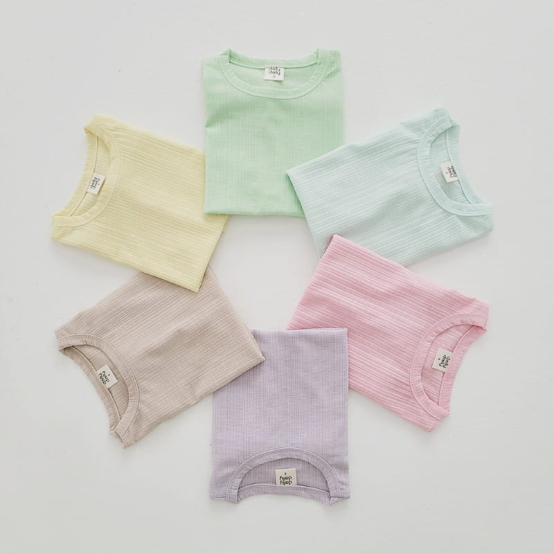 Daily Daily - Korean Children Fashion - #kidsshorts - Pastel Top Bottom Set - 12