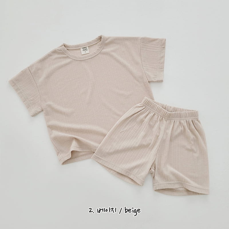 Daily Daily - Korean Children Fashion - #prettylittlegirls - Pastel Top Bottom Set - 3