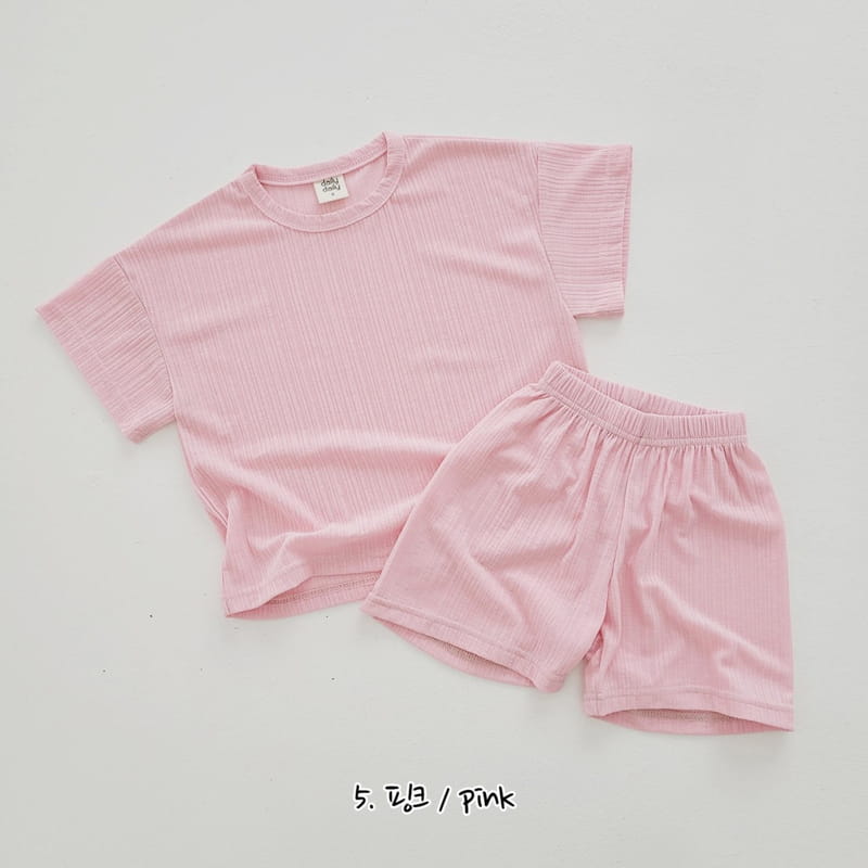 Daily Daily - Korean Children Fashion - #stylishchildhood - Pastel Top Bottom Set - 6