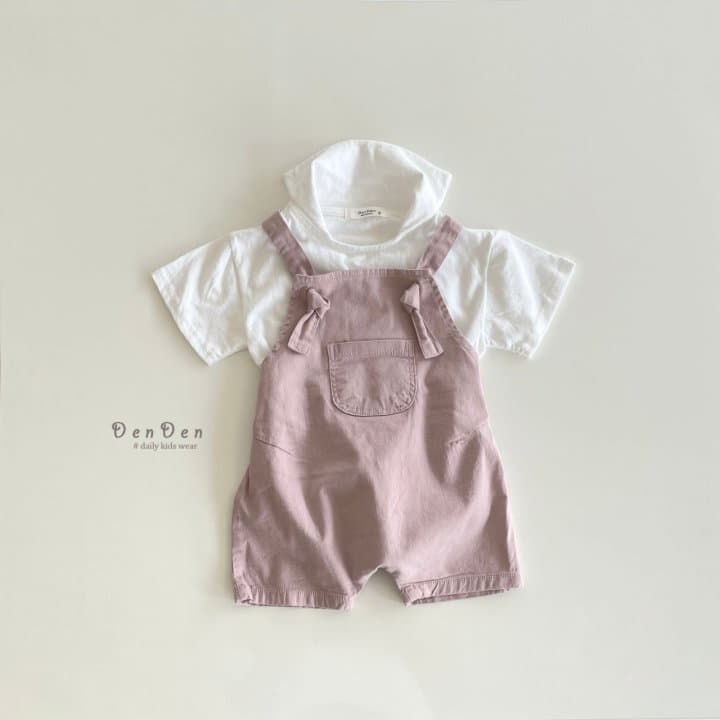 Denden - Korean Children Fashion - #kidzfashiontrend - Bonbon Dungarees Shorts - 8